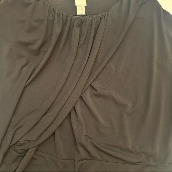 H&M Plus Size Elegant Black Draped Dress - Picture 5 of 5